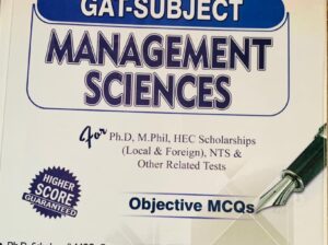 NTS GAT Subject For Management Science